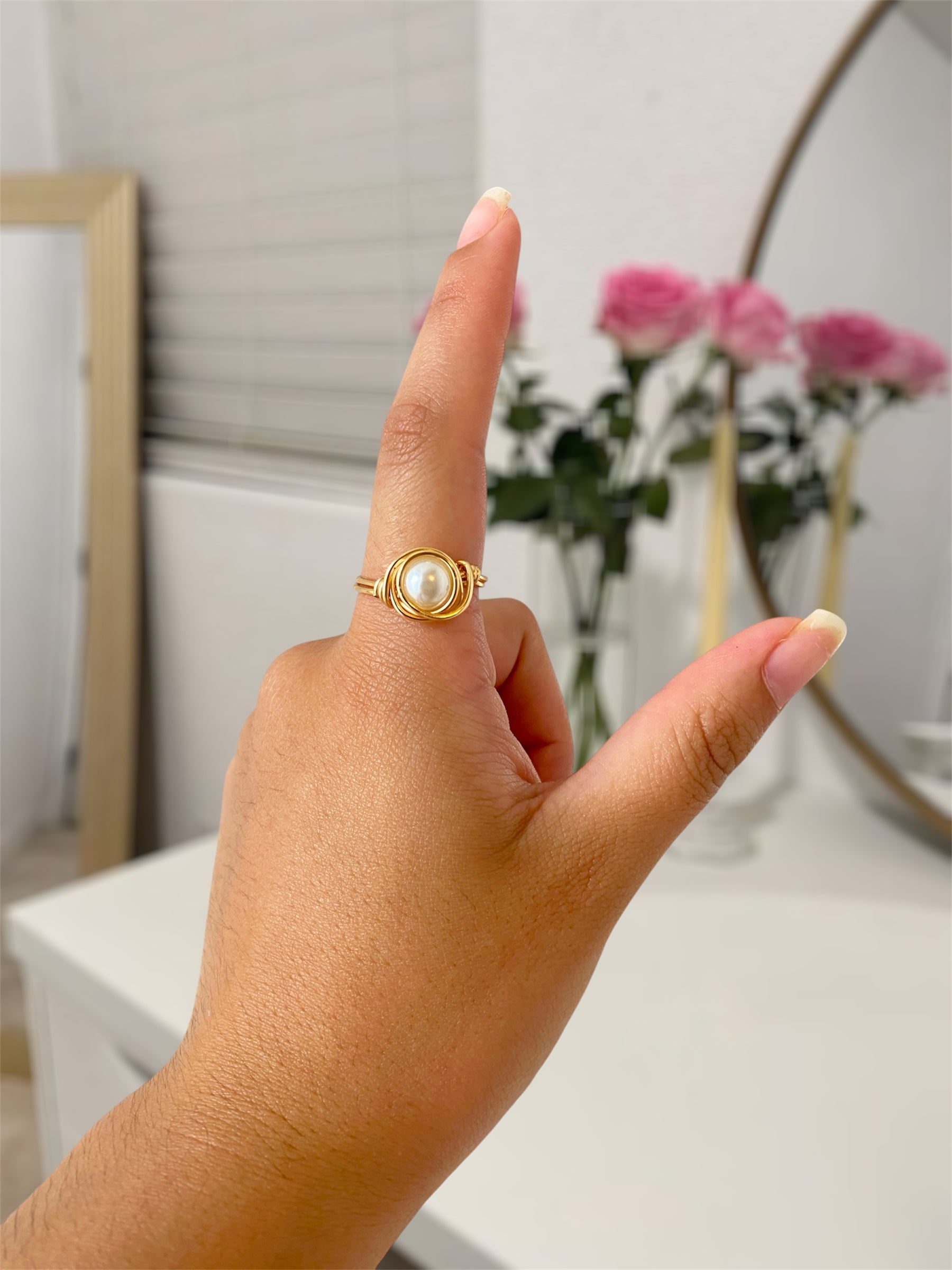 Anillo perla