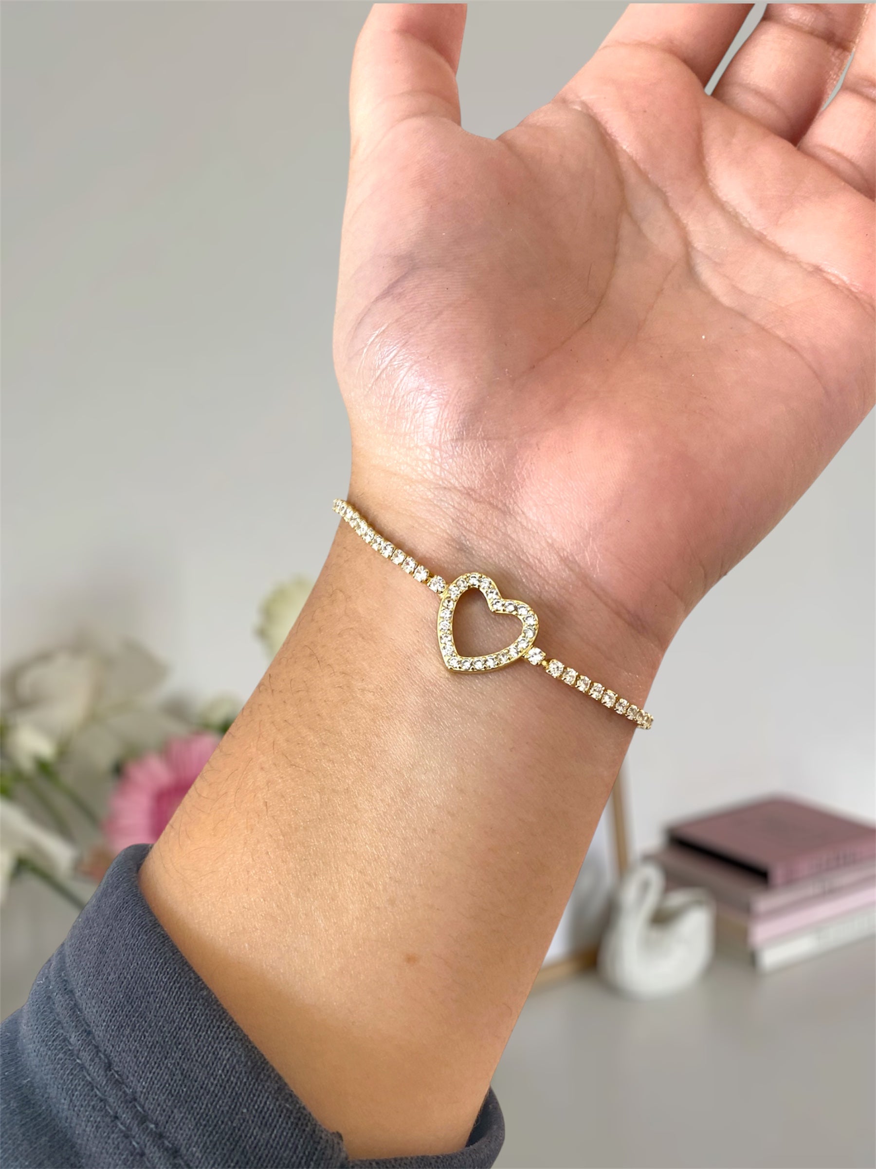 Pulsera acero inoxidable dorada